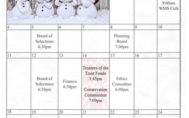 February 2024 Meeting Calendar - REVISED